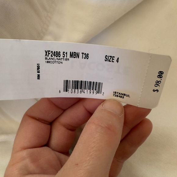 Lacoste Lounge Set Size 4 (Small) | Pants NWT & Crewneck Sweatshirt NWOT - Picture 12 of 12